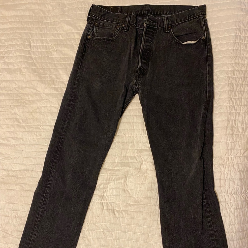 Levi's Men's Dark Gray Straight Jeans